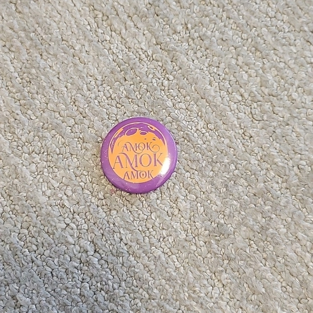 Purple and Orange Amok Button